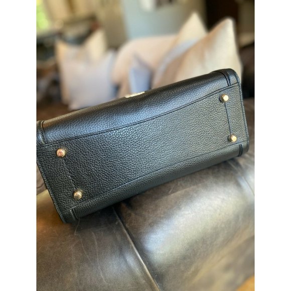 NWT Coach Zoe Black Pebbled Leather Carryall - Picture 12 of 12